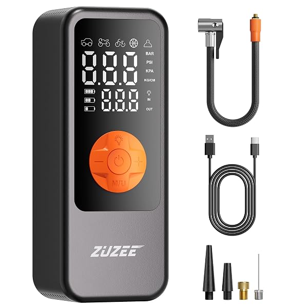 TIRE INFLATOR PORTABLE AIR COMPRESSOR, 4X FASTER &...