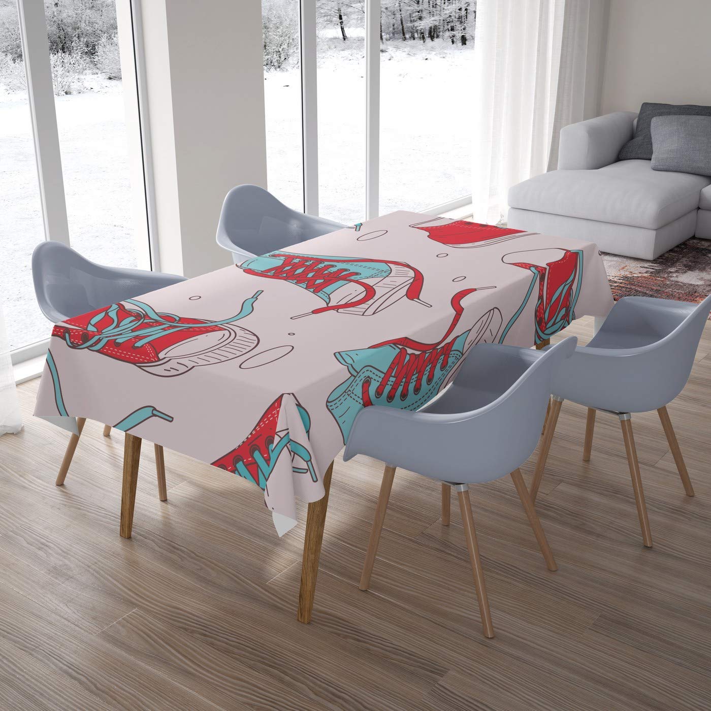 Bonamaison Kitchen Decoration, Tablecloth, 140cm x 200cm - Designed and Manufactured in Turkey