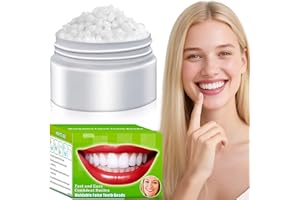 XLMCWT Tooth Repair Kit, Moldable False Teeth Beads for Temporary Fix for Missing or Broken Teeth, DIY Thermoplastic Beads 1PCS