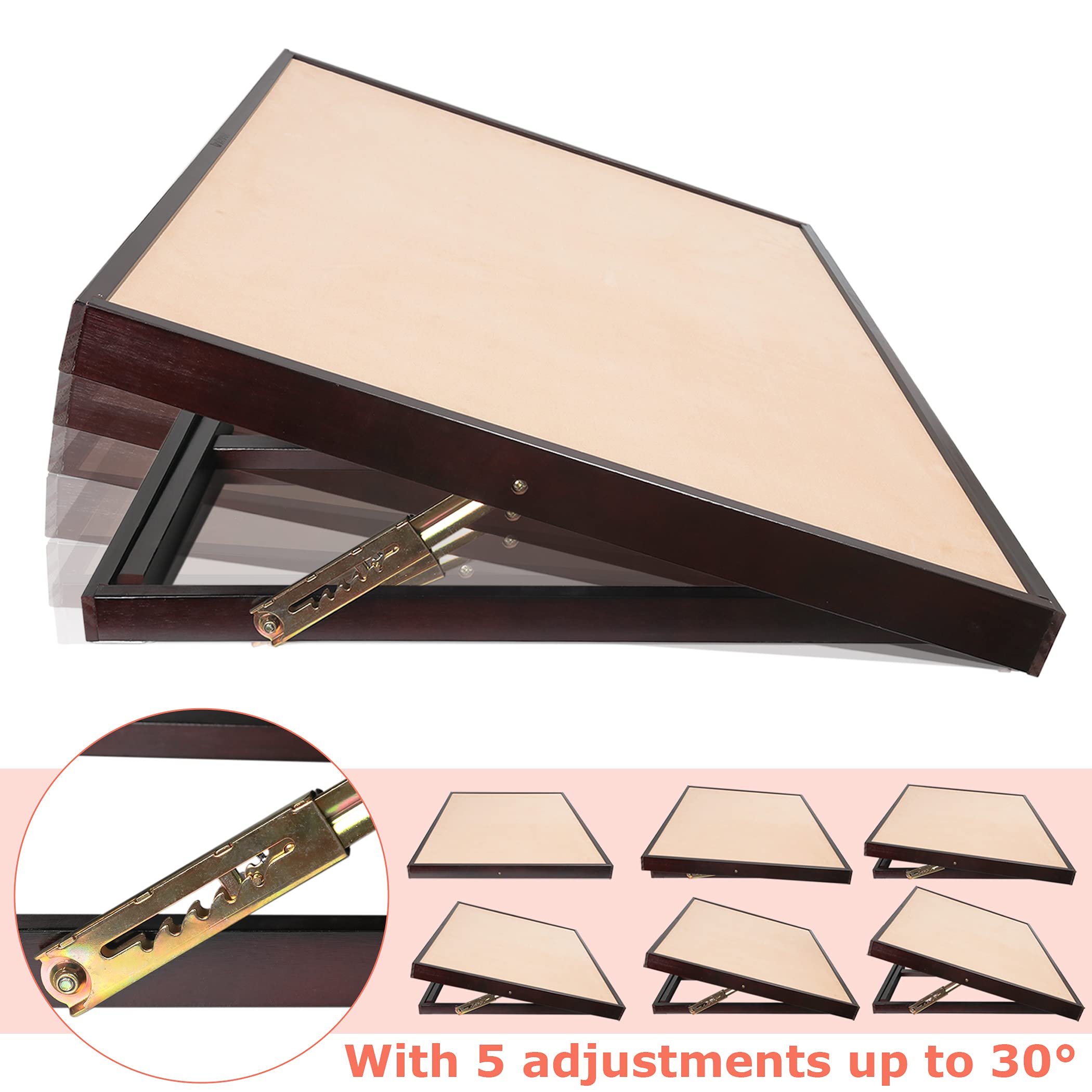 LAVIEVERT 1500 Piece Tilting Puzzle Table with Folding Legs, Adjustable Puzzle Board Easel with Non-Slip Tabletop, Large Portable Wooden Jigsaw Puzzle Table Puzzle Storage for Adults