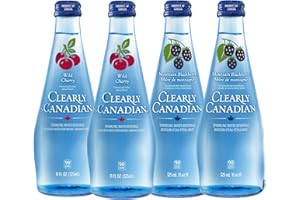 Clearly Canadian Sparkling Water 4 pack (2 Blackberry, 2 Cherry)
