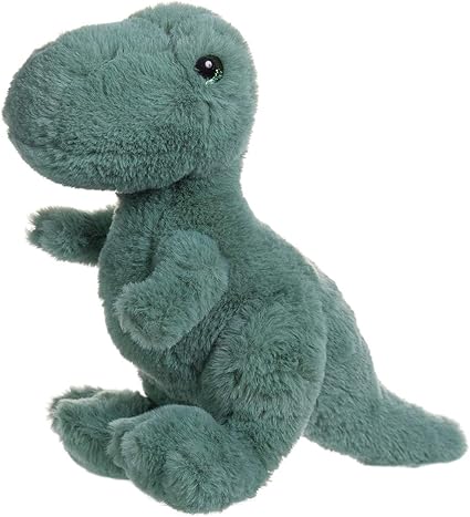 stuffed green dinosaur