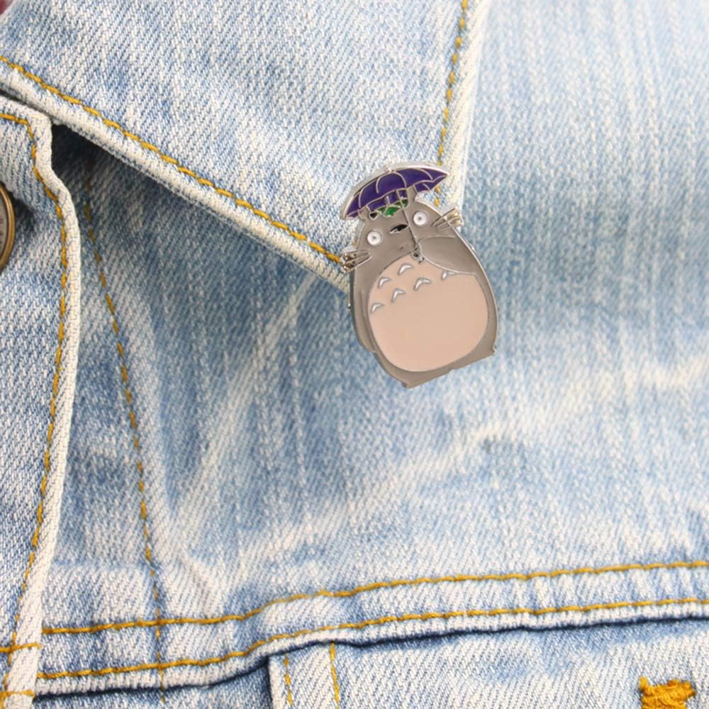 My Neighbor Totoro Cute Badges Pins Brooches Accessories for Clothes Backpack 6Pcs: Clothing