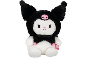 BumBumz 7.5-inch Hello Kitty and Friends Bumz - Classic Kuromi Plush - Collectible Sanrio Toy - from The Makers of Original Squishmallows - Ages 3+