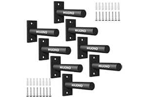 MIUONO Weight Plate Holder, 8 Pack Weight Plate Rack, Fit for 2 Inch Olympic Plate Storage Home Gym
