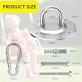 Morzejar 304 Stainless Steel Swing Hook 360° Rotating Heavy Duty Ceiling Hooks view 6