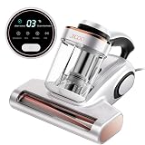 JIGOO Bed Vacuum Cleaner with Dust Sensor, Mattress Vacuum Cleaner with UV & Ultrasonic and High Heating, 13Kpa Suction 500W Powerful Double-Cup Handheld Vacuums (J300, Corded)