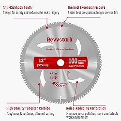 Revvstark 12 Inch 100 Tooth, Carbide Tipped
