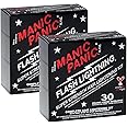 MANIC PANIC Flash Lightning Hair Bleach Kit - Bleach Powder + 30 Volume Developer - Hair Lightener for Dark Shades - Lifts Up to 5 Levels - Achieve Medium to Light Blonde - Vegan & Cruelty-Free (2 pk)