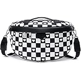 Eslcorri Crossbody Bags for Women - Fashion Sling Purse Shoulder Bag Fanny Pack Leather Causal Chest Bum Bag Cross Body Purse