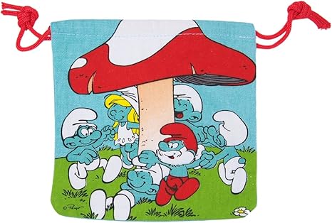 Amazon アメリカンキャラ 巾着袋 Sサイズ The Smurfs スマーフ A柄 ランチバッグ ランチ巾着 ランチベルト オンライン通販