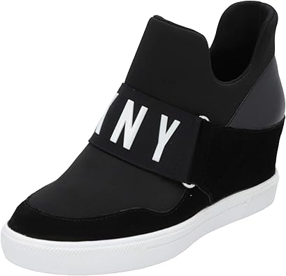 dkny high top wedge sneakers