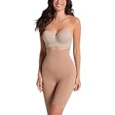 Leonisa SmartShape High Waisted Shapewear Shorts for Women – Tummy Control Shaper Shorts, Invisible Butt Lifter Body Shaper