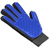 [Upgrade Version] Pet Grooming Glove - Deshedding Brush Gloves for Dogs Cats - Pet Hair Remover Gloves for Long & Short Fur - Enhanced Five Finger Design - Pet Glove Hair Removal (Right)