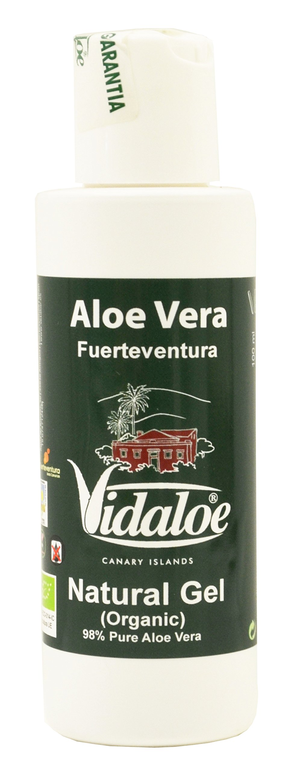 Vidaloe Natural Gel (Organic) 98% Pure Aloe Vera 100ml