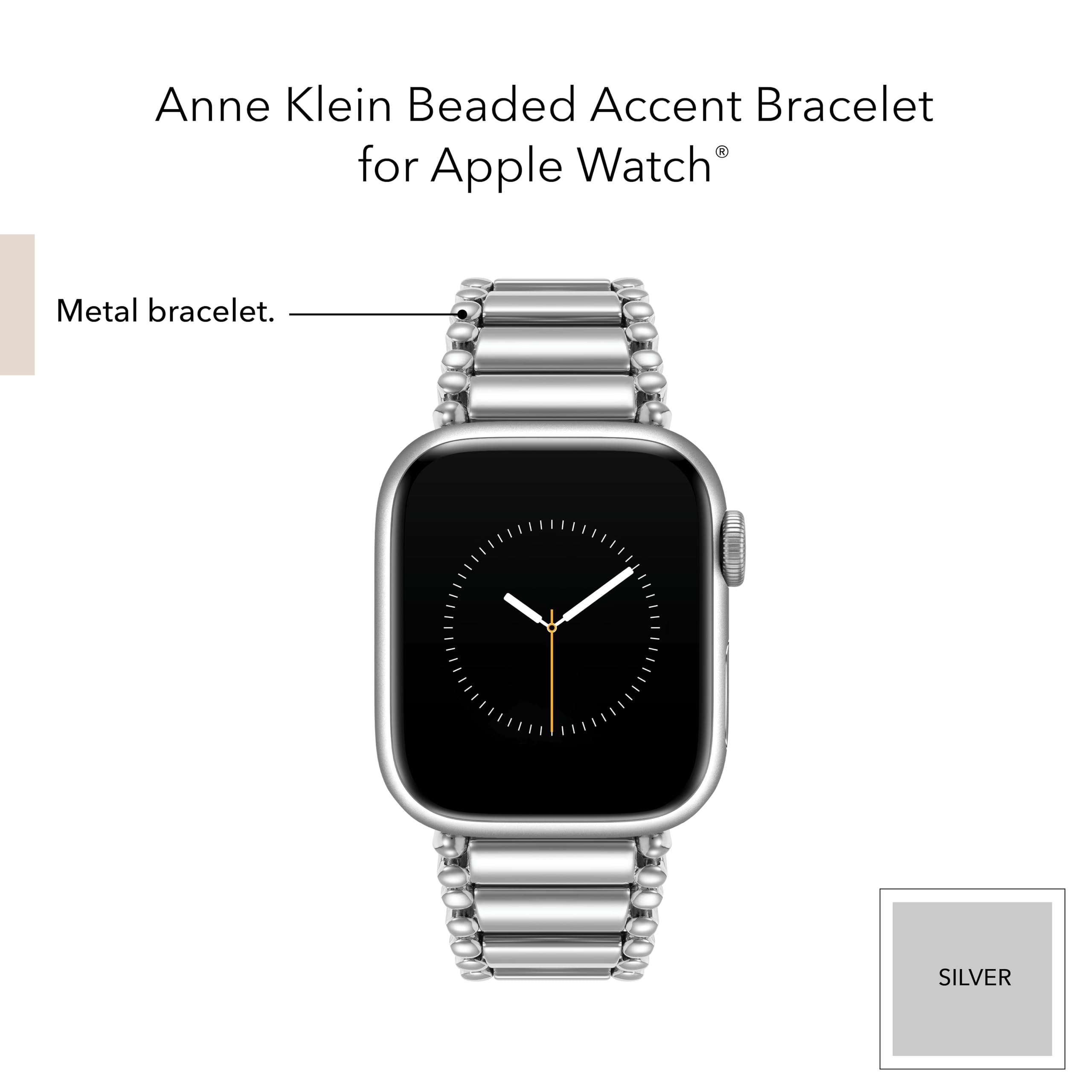 Anne Klein Fashion Bracelet for Apple Watch, Secure, Adjustable, Apple Watch Replacement Band, Fits Most Wrists