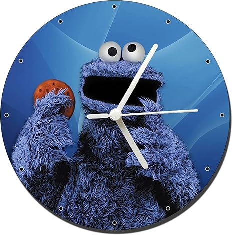 Das Krumelmonster Barrio Sesamo Cookie Monster Sesame Street Wanduhr Wall Clock 20 Cm Amazon De Kuche Haushalt