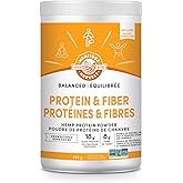 Manitoba Harvest Hemp Yeah! Balanced Protein + Fibre Powder, Unsweetened, 454g, with 15g protein, 8g Fibre and 2g Omegas 3&6 