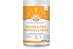 Manitoba Harvest Hemp Yeah! Balanced Protein + Fibre Powder, Unsweetened, 454g, with 15g protein, 8g Fibre and 2g Omegas 3&6 
