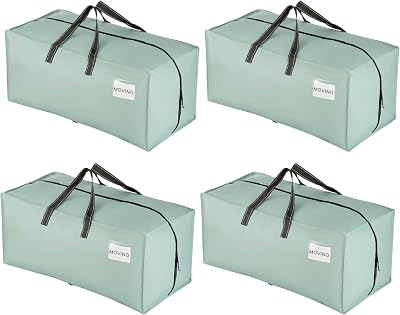 Venо 4 Pack Heavy-Duty Extra Large Moving Bags with Backpack Straps