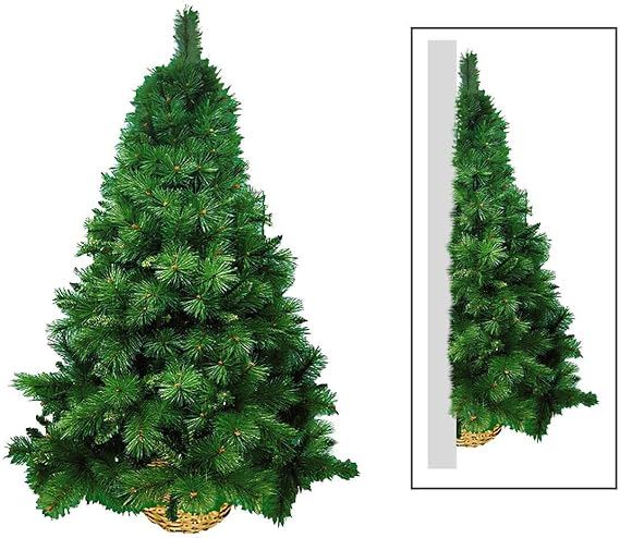Albero Di Natale A Muro Amazon.Manieri Albero Di Natale Da Parete 230 Rami O90xh150cm Basket Verde Amazon It Casa E Cucina