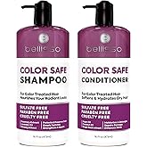Color Safe Shampoo and Conditioner Set – Anti-Fade Protection for Color Treated, Dyed & Highlighted Hair – Sulfate & Paraben Free, Hydrating Formula with Rosemary, Coconut & Argan Oil for Women & Men