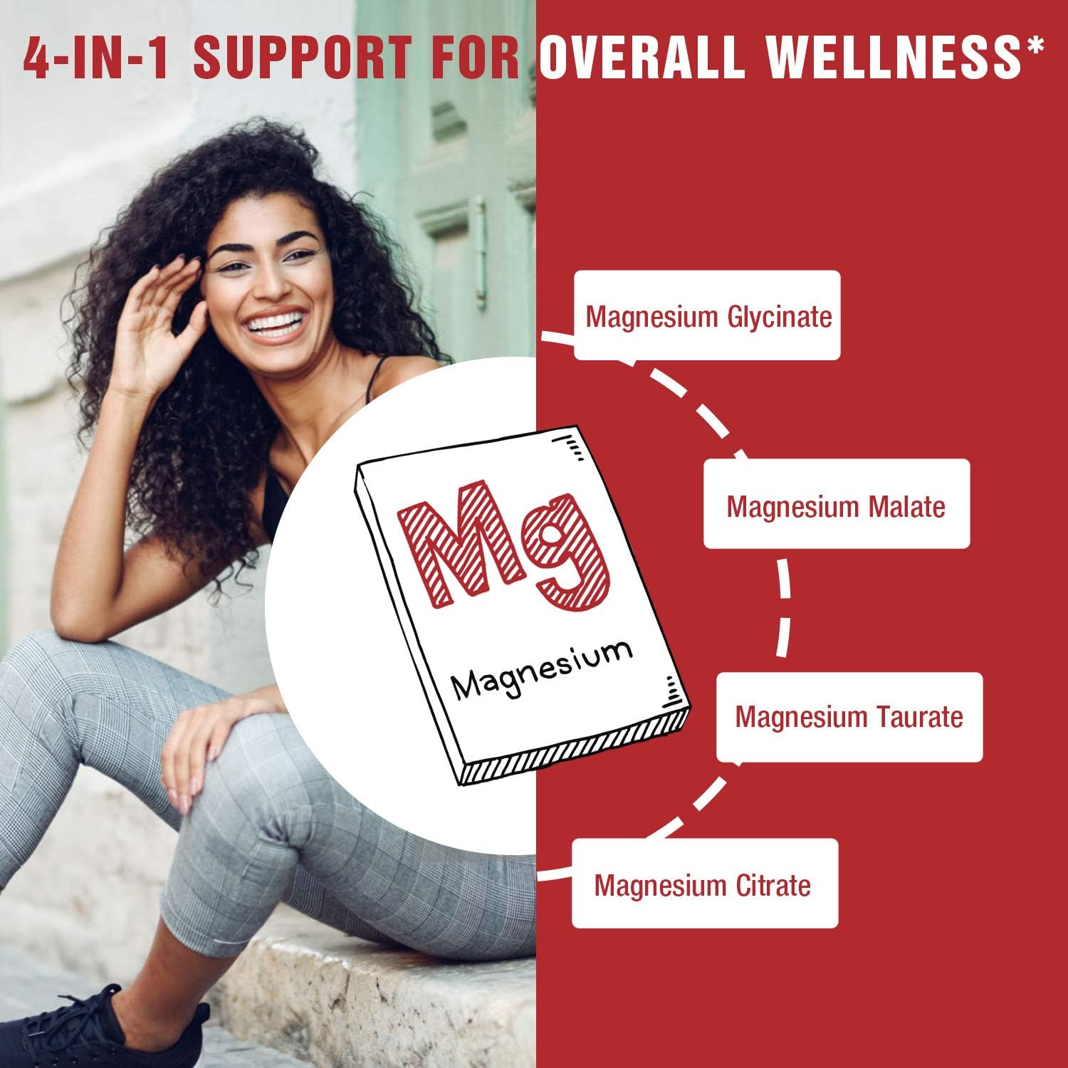 Vitalitown Magnesium Complex, Magnesium Glycinate, Malate, Taurate & Citrate, Chelated Forms, High Absorption, Bone, Heart, Muscle, Immune, Brain, Heart, Energy, Sleep & Digestion, Non-GMO: Musical Instruments