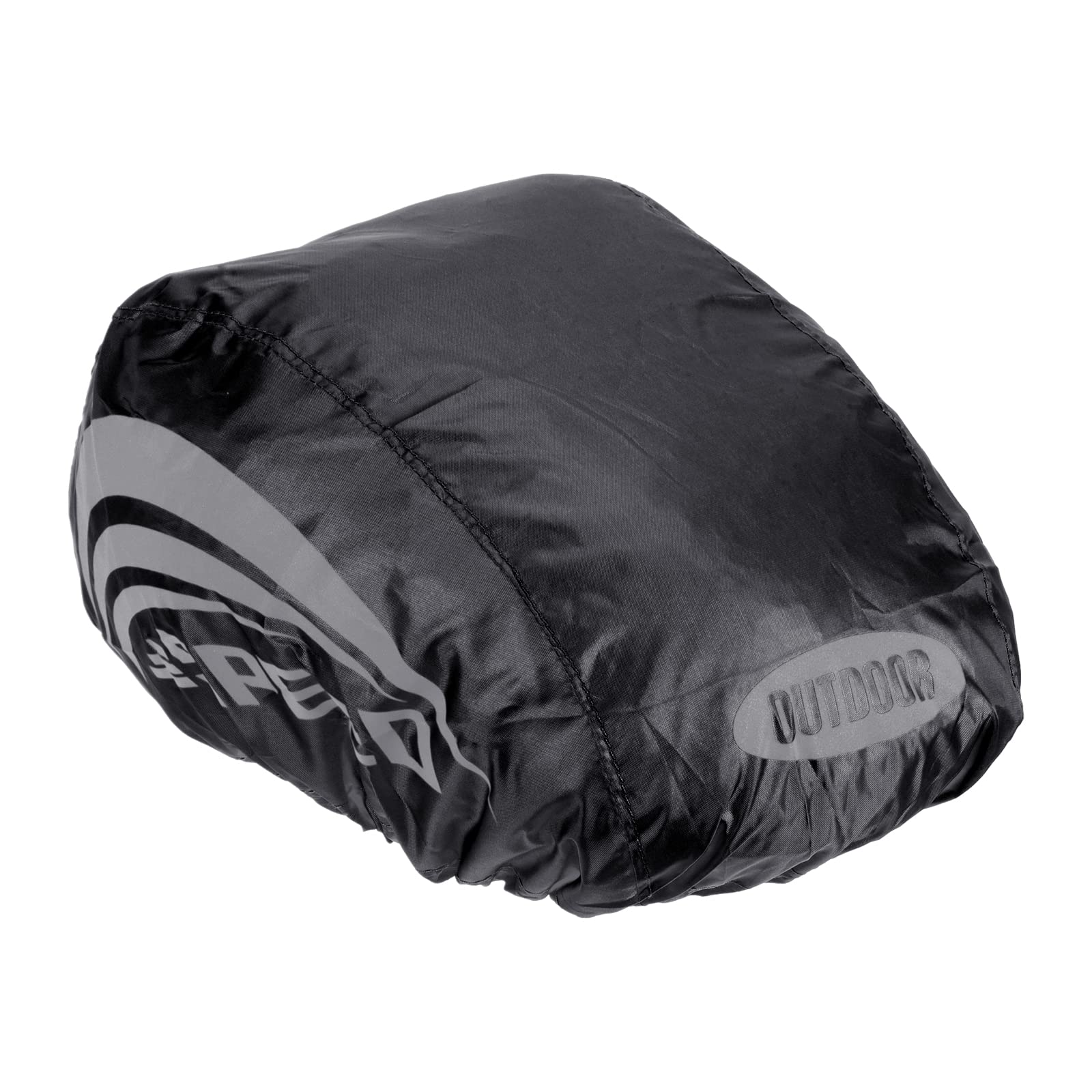 PATIKIL Bike Helmet Cover, Motorcycle Helmet Rain Covers Waterproof Bicycle Helmets Covers with Reflective Strip for Road Cycling, Black