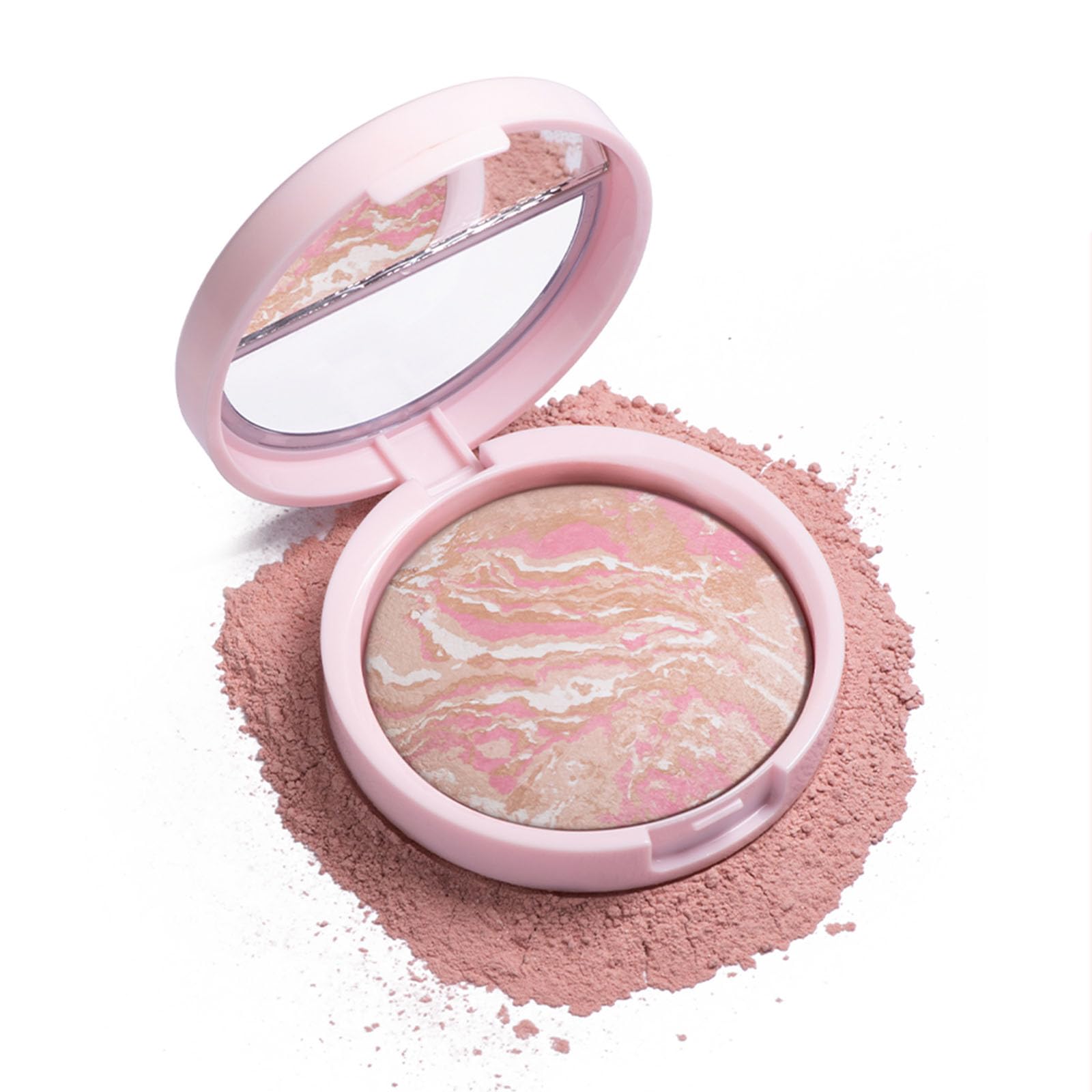 CLY AMS Baked Foundation Color Correcting Powder Foundation,Buildable Sheer to Light Coverage,Lightweight Powder Foundation, Radiant Demi-Matte Natural Finish — image 1