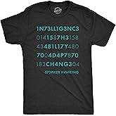 Mens Intelligence is The Ability to Adapt to Change T Shirt Funny Stephen Hawking Quote Novelty Tee
