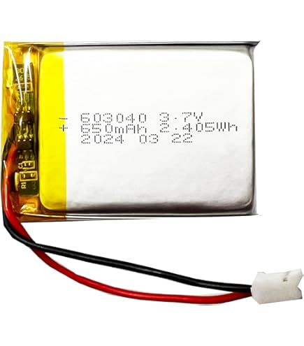 Amazon.com: 3.7V 503040 600mAh Lithium Polymer ion Battery