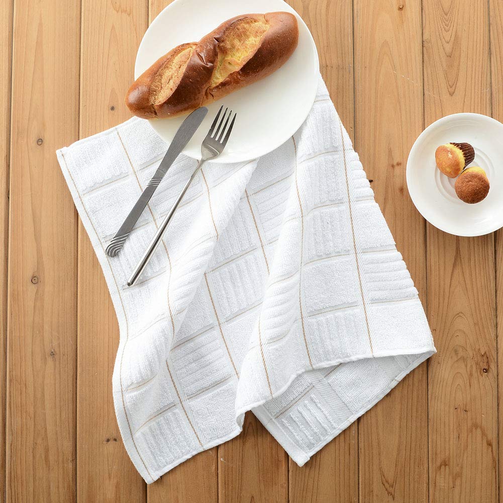 16x26, Set of 3, Navy Anyi Kitchen Dish Towels Heavy Duty Absorbent