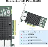 10Gtek 10Gb PCI-E NIC Dual Copper RJ45 Intel X540 Controller Network LAN Adapter view 3