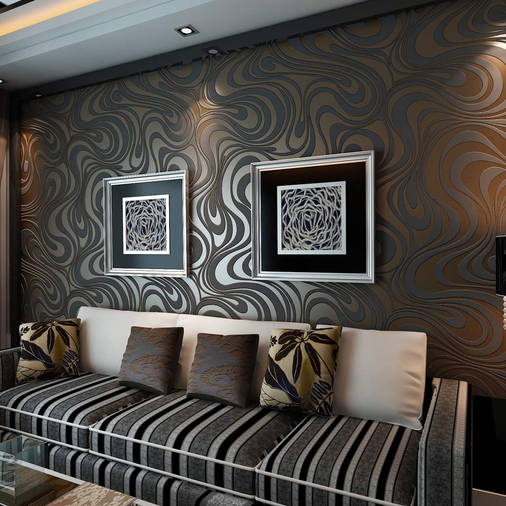 QIHANG Modern Luxury Abstract Curve 3d Wallpaper Roll Mural Papel De Parede eBay