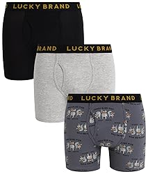 Lucky Brand Men's Boxer Briefs – 3 Pack Soft