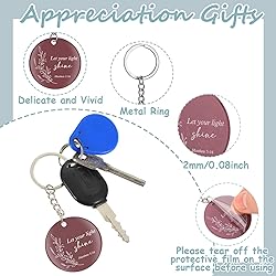 Janmercy 120 Pcs Acrylic Christian Keychain Floral