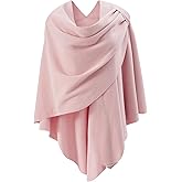 Womens Open Front Poncho Sweater Wrap Topper Knitted Elegant Shawls Cape for Spring Fall Winter