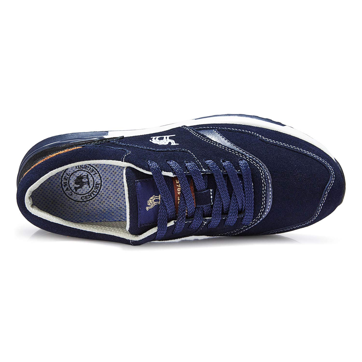 CAMEL CROWN Damen Herren Mode Trainers Rutschfeste Gym Multisport Turnschuhe Freizeitschuhe Sportschuhe Dunkelblau EU 39