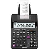 Casio HR-170RC Plus Mini Desktop Printing Calculator, Assorted | Check &amp; correct, cost/sell/margin, dual-color print; ideal for taxes &amp; bookkeeping