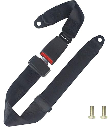 Lot De 2 Ceintures De Sécurité Universelles, Ceinture De Securite Universelles Ceinture De Securite Reglable A 2 Points Pour Kart Voiturette De Golf Noir 128 Cm 50 3 Pouces 96672131