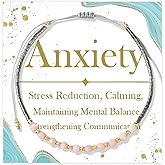 Your Always Charm Anxiety Fidget Bracelet for Women Natural Stone Jewelry Triple Protection Calming Stress Relief Bracelet for Mental Balance and Relaxation Gifts