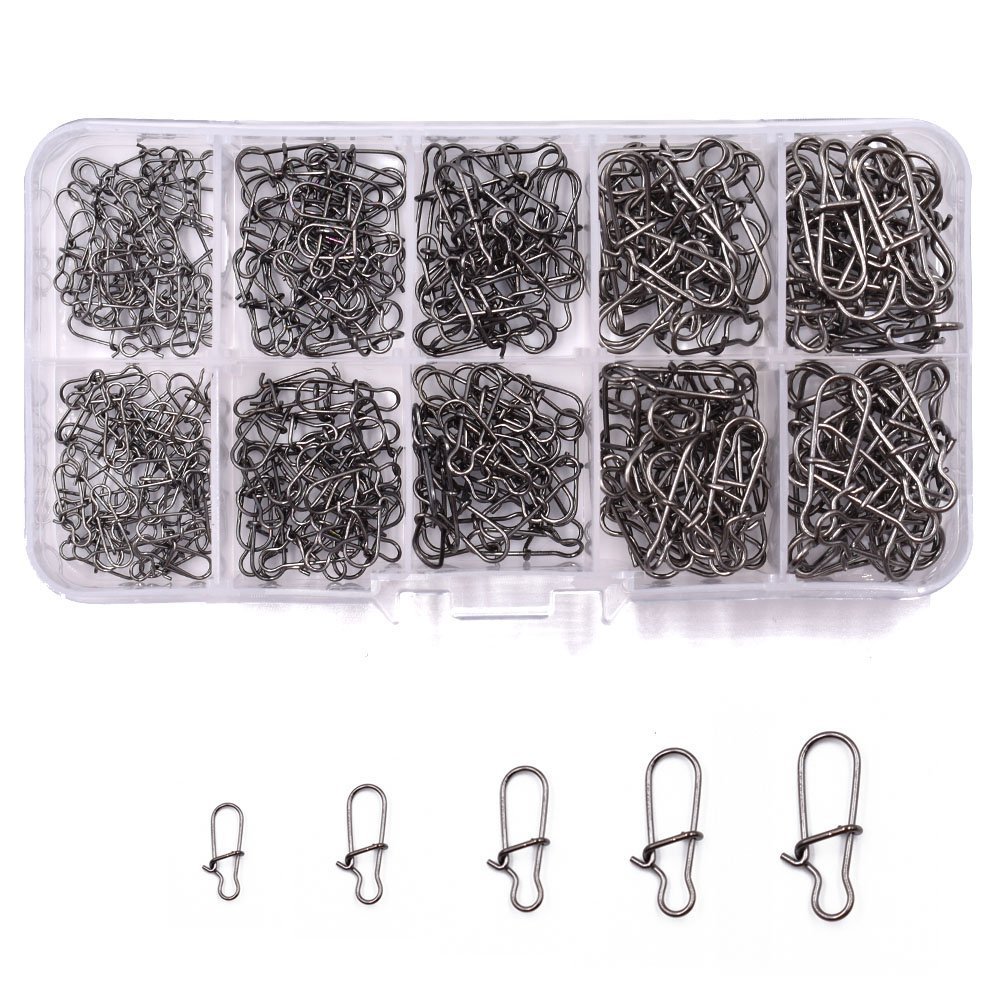 Phad Fishing 150pcs/250pcs High Strength Duo-Lock Snaps Set Made of Stainless Steel for Hook to Line Connectors (250pcs Duo Lock Snaps)