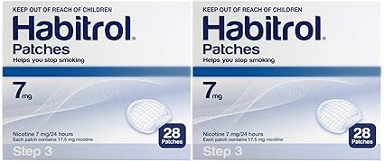 Amazon Com Novartis Habitrol 7mg Nicotine Patches Step 3 Stop Smoking 2 Boxes Of 28 Each 56 Patches 7 Mg Health Personal Care