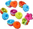 To encounter 24Pcs Silicone Molds Silicone Cupcake Baking Cups Silicone Donut Baking Pan Set Nonstick 2 3/4 inches Silicone Donut Mold Muffin Jello Bagel Pan Oven- Microwave- Dishwasher Safe