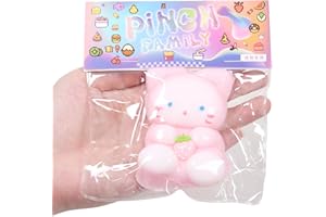 JIACAI 1pcs Squishy Cat Squeeze Toys,taba Squishy cat Kawaii Sticky Squishies Stress Relief Squishies for Kids Party Favors, Pinch Family Squishy Toys, Fidget Toys Squishy Suitable Adults Kids