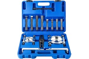 weyleity Heavy Duty 5-Ton Bearing Puller Set | 14PCS Wheel Hub Axle Puller Kit, 2" and 3" Splitters Gear Removal Tool, Bearing Separator Puller Kit for Automotive Repair