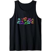 Poppy Playtime Smiling Critters Off Color Ruined Group Shot Tank Top