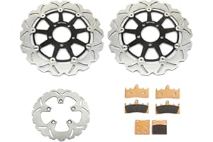 SFriding for Hayabusa GSXR 1300 GSX1300R 1999-2007 Front Rear Brake Disc Rotors Pads Kit for Suzuki