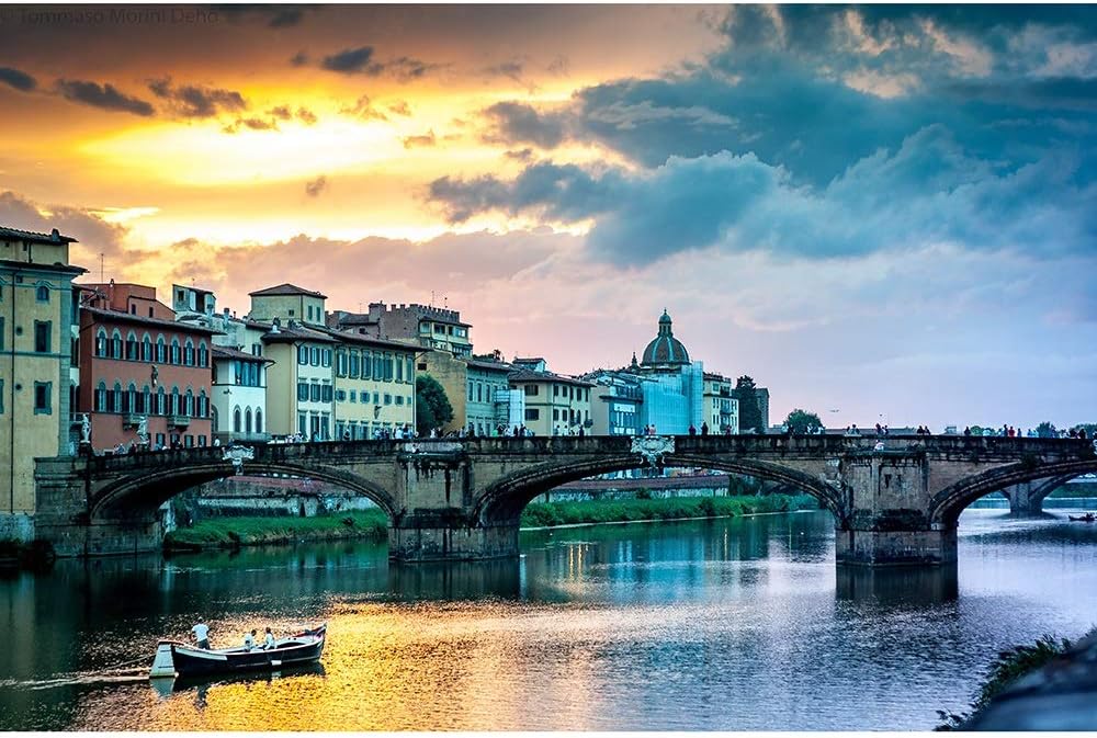 Jigsaw Puzzle, Florence Italy Night View 500/1000/1500/2000/3000/4000/5000/6000 Piece Wooden Puzzles, Entertainment Educational Toys 0324 (Color : A, Size : 2000 Pieces)