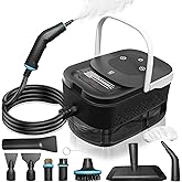 Steam Cleaner, Steamer for Cleaning, 2500W Pressurized Steam Cleaner with 12 Attachments, Portable Steamer Cleaner for Home Car Kitchen Bathroom Furniture Tile Grout (White)